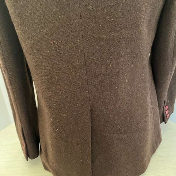 Town & Country 100% Pure Wool Brown Blazer Jacket Size 14. - Picture 9 of 11